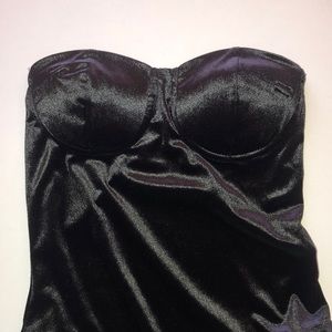 Sleeveless, Velvet, Body suit, TOP